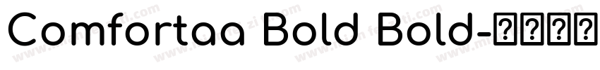 Comfortaa Bold Bold字体转换